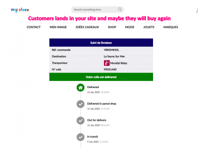 Tracking Center module for Prestashop