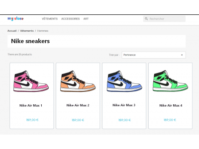 Category by brand module for Prestashop