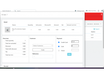 Sales Box - Billing + Quote - Cart sendings